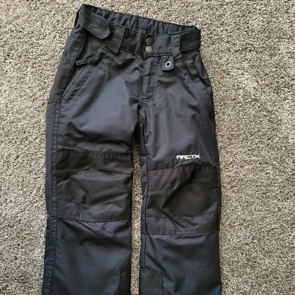 Arctix Youth Black Reinforced Snow Winter Pants Size XS Thermatech Lightweight